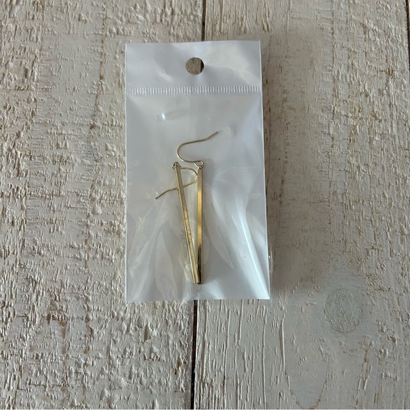 Gold (in Color) Long Rectangular Earrings From SHEIN - Picture 1 of 1
